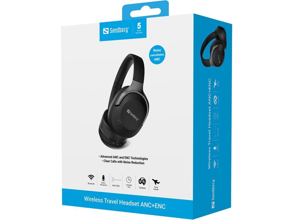 Sandberg Sandberg Wireless Travel Headset ANC+ENC