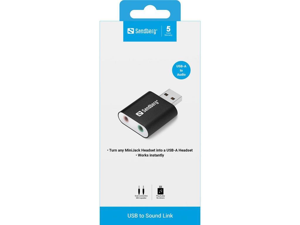 Sandberg Avdio adapter USB - Sound Link