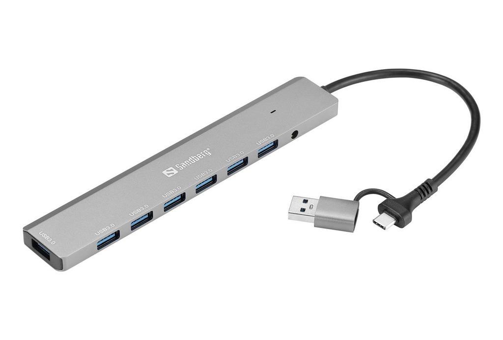 Sandberg USB-C/A na 7 x USB 3.0 razdelilec