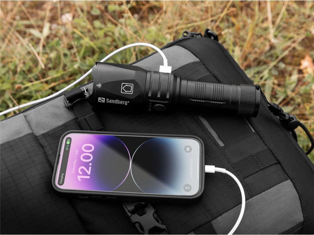 Sandberg Ročna svetilka z baterijo Powerbank 5000