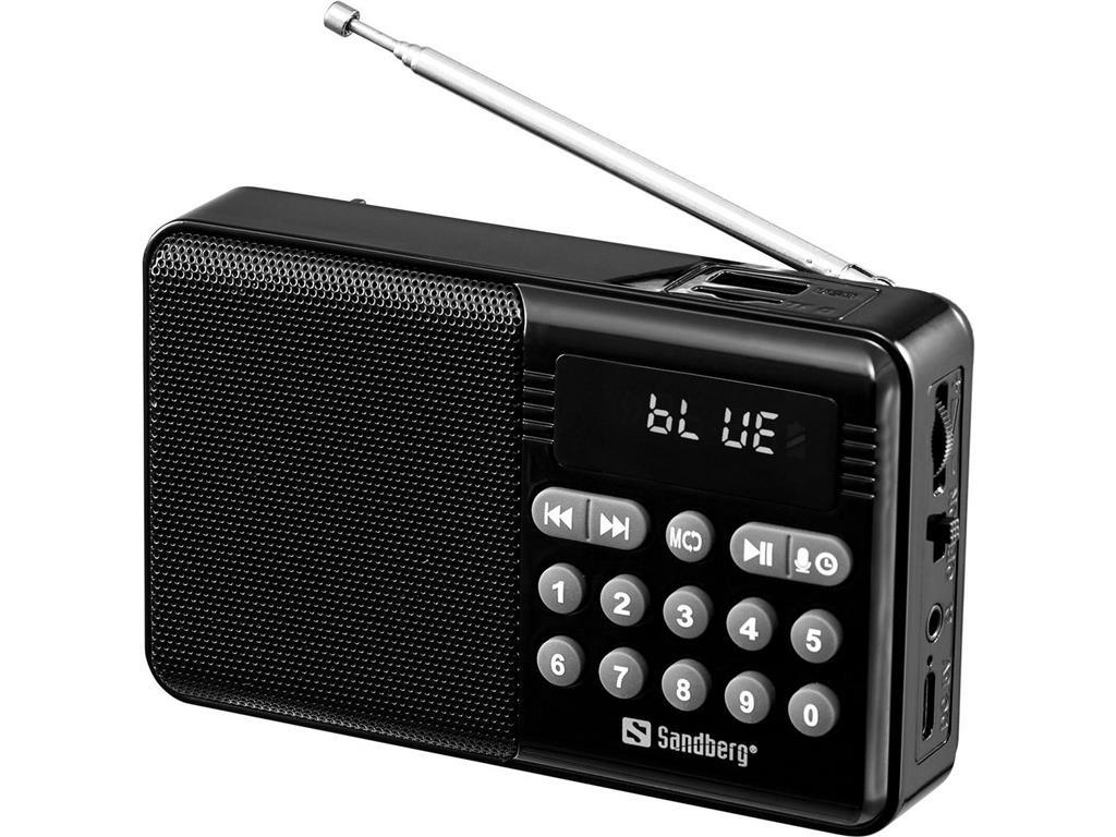 Sandberg Speaker Radio FM+BT polnilni