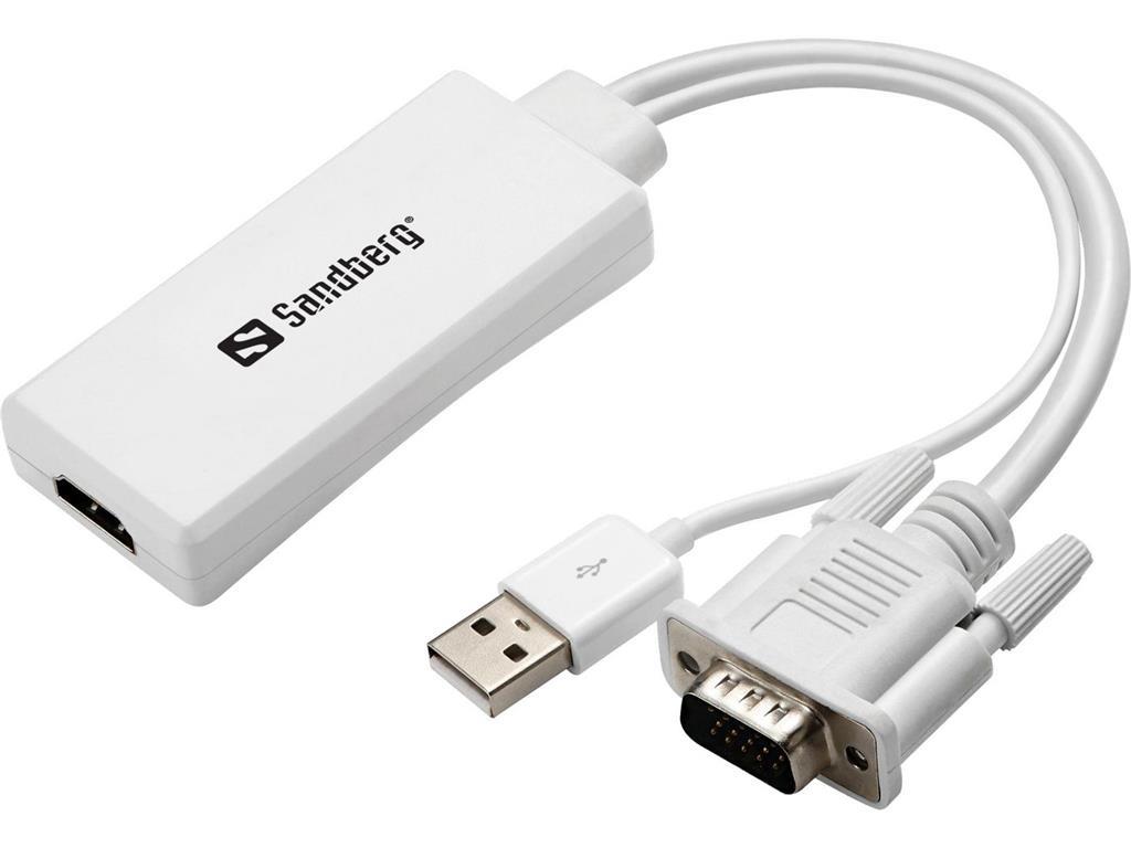 Sandberg Pretvornik vga+avdio v hdmi