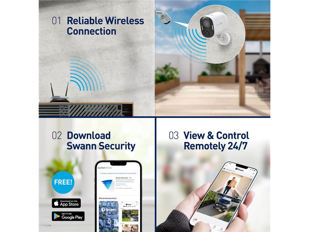 Swann Nadzorna kamera Xtreem 4K, Wi-Fi