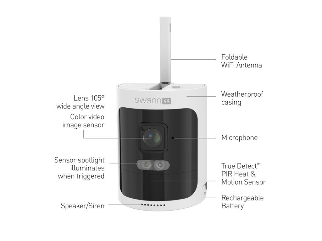 Swann Nadzorna kamera Allsecure 4K, brezžična