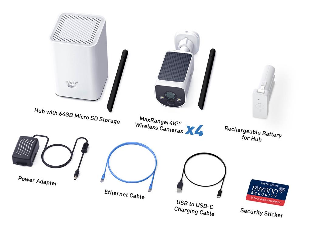 Swann Nadzorna kamera MaxRanger 4K, brezžična